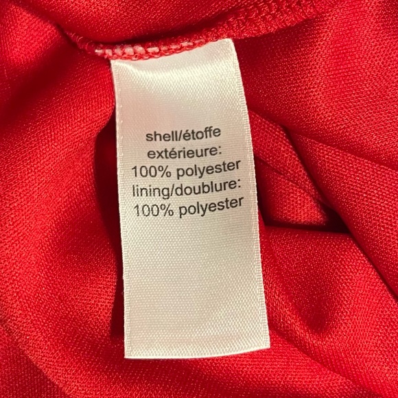 Maurice’s Women’s Red Floral Dress Short Flutter Sleeves V Neck Size XXL - Picture 7 of 10